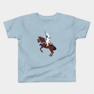 Moroccan Horse with His Saddle - Tbourida - Moroccan Equestrian Art Kids T-Shirt